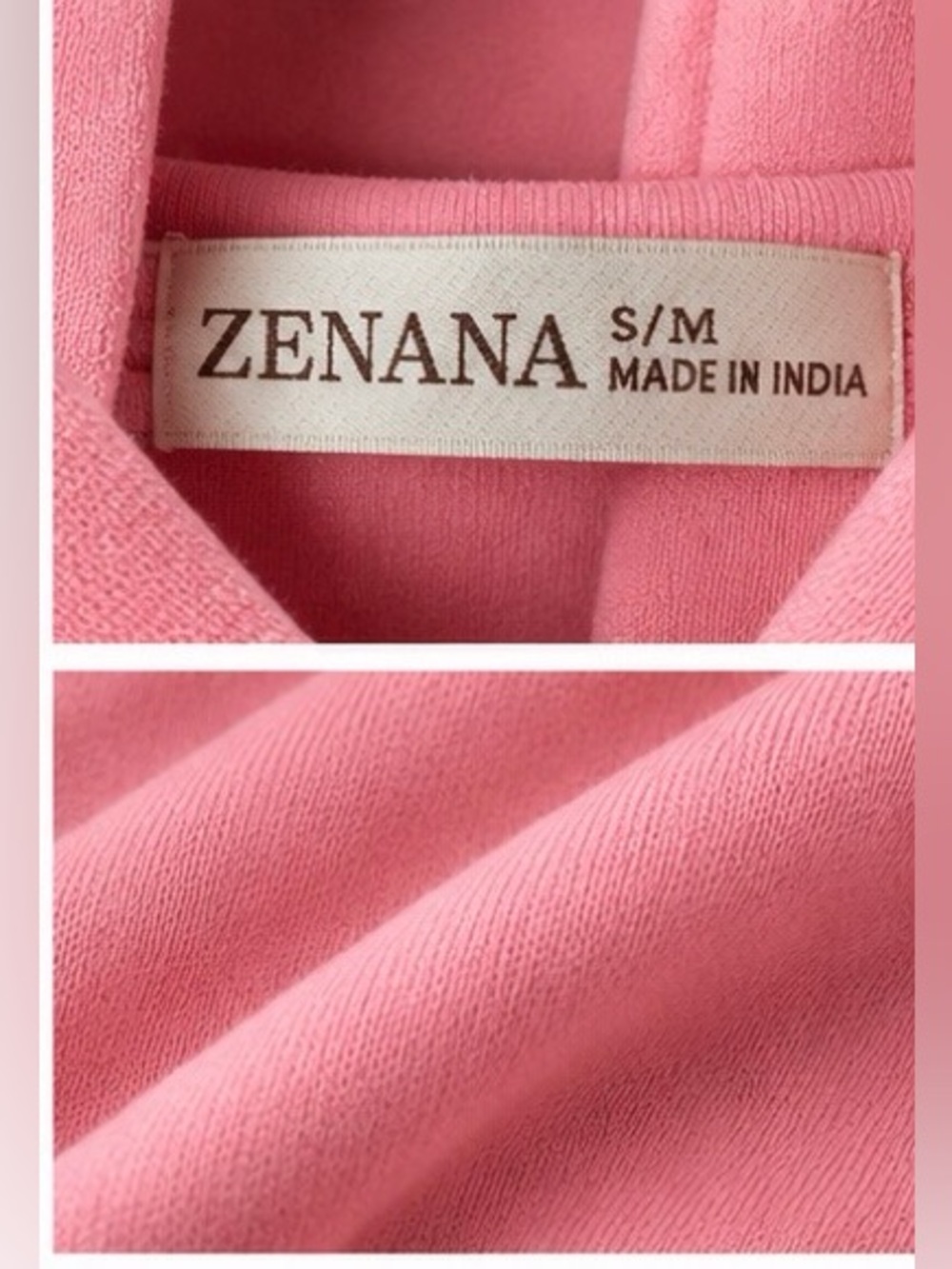 Zenana Outfitters Rose Pink Pullover Hoodie Soft Scuba Fabric NWOT - Picture 4 of 10
